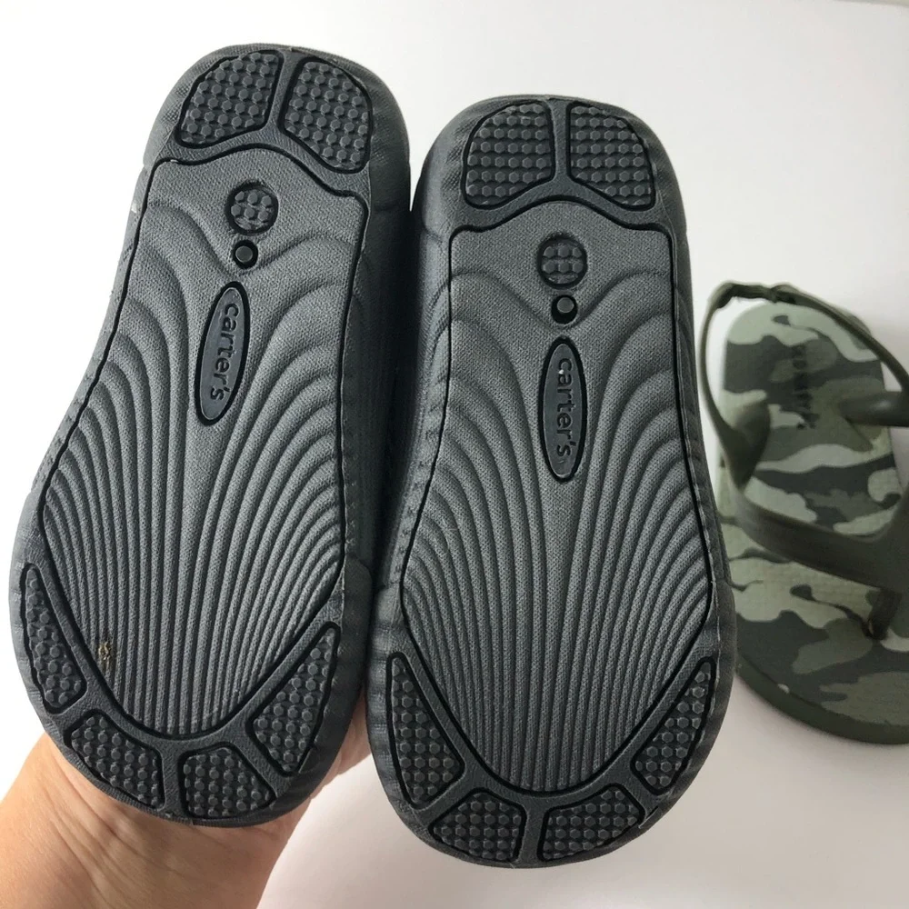 Carters Old Navy Flip Flops Camo Swim Shoes